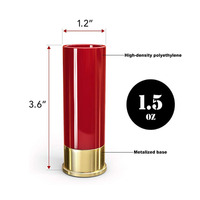 4 sztuk/zestaw kieliszek kreatywny wysokiej jakości plastik Shotgun kształt kuli kieliszki wody lampka do wina Party Drinkware prezent dla przyjaciela 6